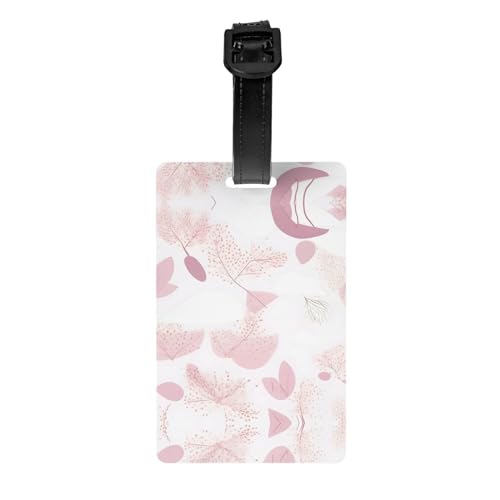 Handgemaltes Blumenmuster für Golftaschen, Sichtschutz, abnehmbare Aktentasche (8,4 x 5,3 cm), Kinder-Schultasche, Sporttaschen-Etikett, Reisegepäck-Etikett von WZYCWB