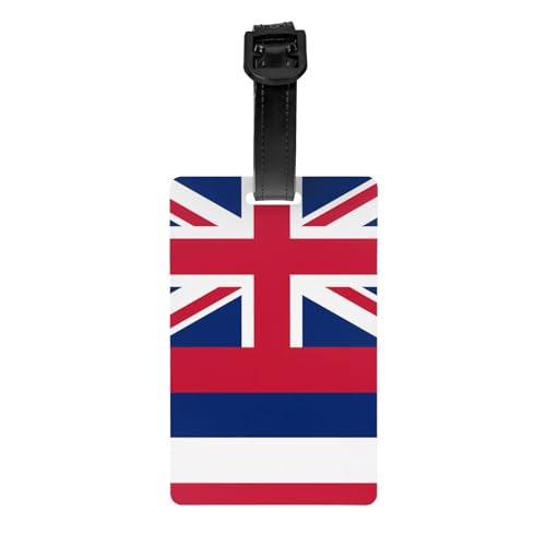 Hawaii-Flagge für Golftaschen, Sichtschutz, abnehmbare Aktentasche (8,4 x 5,3 cm), Kinder-Schultasche, Sporttaschen-Etikett, Reisegepäck-Etikett von WZYCWB