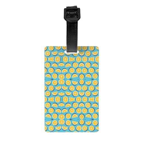 Lemon Wedges Sichtschutzfolie für Golftaschen, abnehmbare Aktentasche (8,4 x 5,3 cm), Kinder-Schultasche, Sporttaschen-Etikett, Reisegepäck-Etikett von WZYCWB