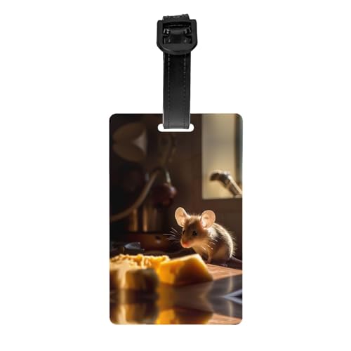 Rat Golf Bag Sichtschutz, abnehmbare Aktentasche (8,4 x 5,3 cm), Kinder-Schultasche, Sporttaschen-Etikett, Reisegepäck-Etikett von WZYCWB