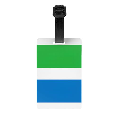Sierra Leone Flagge Golftasche, Sichtschutz, abnehmbare Aktentasche (8,4 x 5,3 cm), Kinder-Schultasche, Sporttaschen-Etikett, Reisegepäck-Etikett von WZYCWB