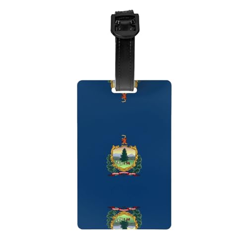 Vermont Staatsflagge Golftasche, Sichtschutz, abnehmbare Aktentasche (8,4 x 5,3 cm), Kinder-Schultasche, Sporttaschen-Etikett, Reisegepäck-Etikett von WZYCWB