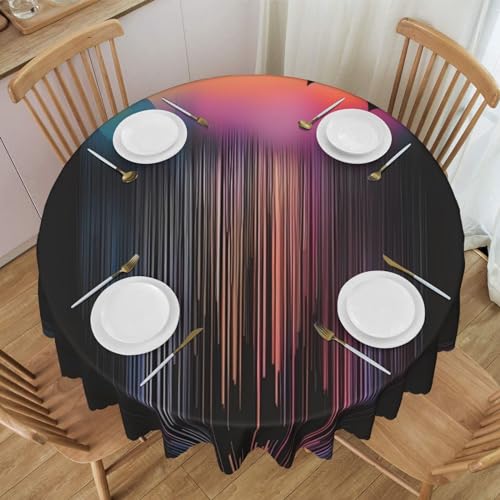 WZYCWB Bunte Regenbogen-Regen-Tischdecke, rund, Spitze, 152,4 cm Durchmesser, waschbare Tischdecke, geeignet für Restaurants, Partys, Picknicks, Versammlungen WZYCWB Bunte Regenbogen-Regen-Tischdecke, rund, Spitze, 152,4 cm Durchmesser, waschbare Tischdecke, geeignet für Restaurants, Partys, Picknicks, Versammlungen von WZYCWB