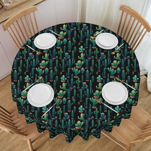 WZYCWB Cactus Community Runde Spitzentischdecke, 152,4 cm Durchmesser, waschbare Tischdecke, geeignet für Restaurants, Partys, Picknicks, Versammlungen WZYCWB Cactus Community Runde Spitzentischdecke, 152,4 cm Durchmesser, waschbare Tischdecke, geeignet für Restaurants, Partys, Picknicks, Versammlungen von WZYCWB