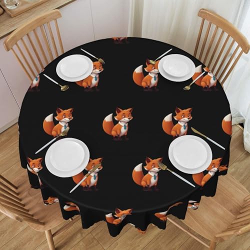 WZYCWB Clever Fox Runde Spitzen-Tischdecke, 152,4 cm Durchmesser, waschbare Tischdecke, geeignet für Restaurants, Partys, Picknicks, Versammlungen WZYCWB Clever Fox Runde Spitzen-Tischdecke, 152,4 cm Durchmesser, waschbare Tischdecke, geeignet für Restaurants, Partys, Picknicks, Versammlungen von WZYCWB