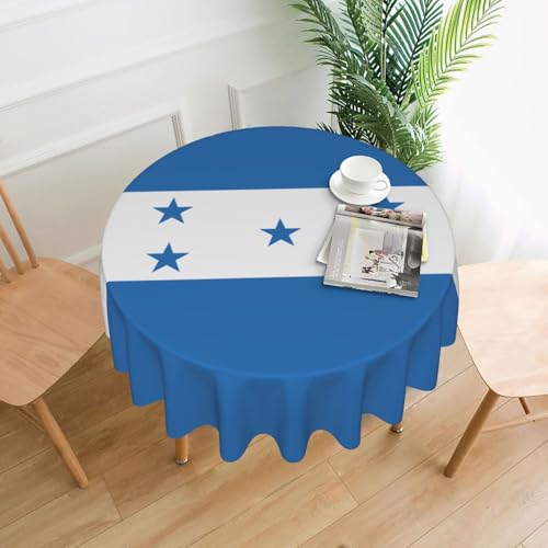 WZYCWB Dekorative lange Tischdecke mit Flagge von Honduras, 152,4 cm Durchmesser, runde Hochzeitstischdecke, allgemeine Zwecke, runde Tischdecke für Partys WZYCWB Dekorative lange Tischdecke mit Flagge von Honduras, 152,4 cm Durchmesser, runde Hochzeitstischdecke, allgemeine Zwecke, runde Tischdecke für Partys von WZYCWB