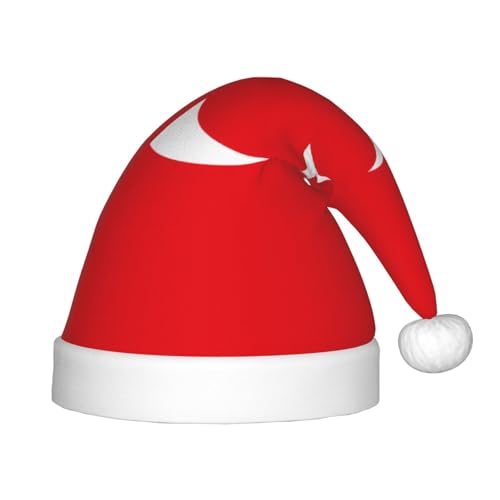 WZYCWB Flagge der Türkei Neujahr Party Kinderhut Weihnachten Event Bühnenaufführung Urlaub Party Szene Kindermode Weihnachtsmütze von WZYCWB