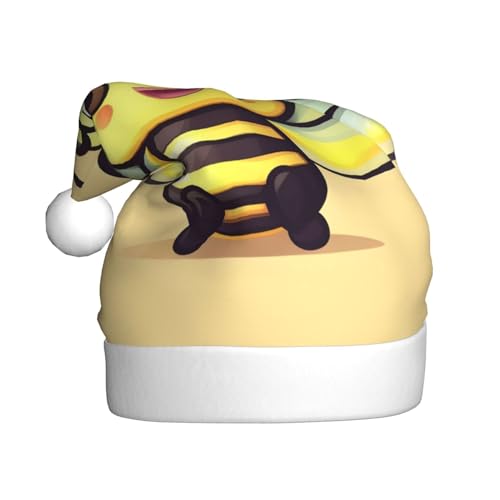 WZYCWB Gelbe Biene Erwachsene Weihnachtsmütze Unisex Weihnachtsmann Weihnachten Halloween Urlaub Party Erwachsene Plüsch Weihnachtsmütze WZYCWB Gelbe Biene Erwachsene Weihnachtsmütze Unisex Weihnachtsmann Weihnachten Halloween Urlaub Party Erwachsene Plüsch Weihnachtsmütze von WZYCWB