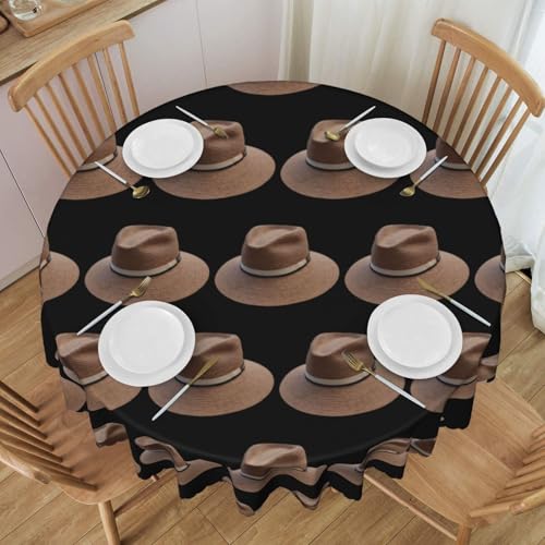 WZYCWB Gewebte Tischdecke mit Fischerhut, runde Spitze, 152,4 cm Durchmesser, waschbare Tischdecke, geeignet für Restaurants, Partys, Picknicks, Versammlungen WZYCWB Gewebte Tischdecke mit Fischerhut, runde Spitze, 152,4 cm Durchmesser, waschbare Tischdecke, geeignet für Restaurants, Partys, Picknicks, Versammlungen von WZYCWB