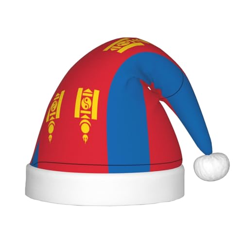 WZYCWB Mongolische Flagge Neujahr Party Kinder Hut Weihnachten Event Bühnenaufführung Urlaub Party Szene Kindermode Weihnachtsmütze von WZYCWB