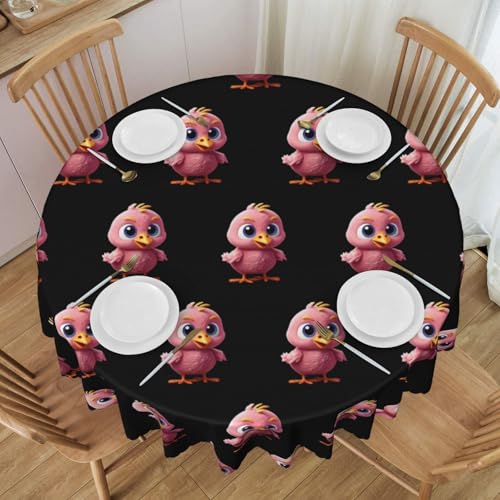 WZYCWB Pink Chick Runde Spitzen-Tischdecke, 152,4 cm Durchmesser, waschbare Tischdecke, geeignet für Restaurants, Partys, Picknicks, Versammlungen WZYCWB Pink Chick Runde Spitzen-Tischdecke, 152,4 cm Durchmesser, waschbare Tischdecke, geeignet für Restaurants, Partys, Picknicks, Versammlungen von WZYCWB