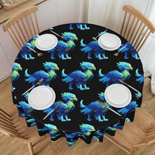 WZYCWB Pixel Griffin Runde Spitzen-Tischdecke, 152,4 cm Durchmesser, waschbare Tischdecke, geeignet für Restaurants, Partys, Picknicks, Versammlungen WZYCWB Pixel Griffin Runde Spitzen-Tischdecke, 152,4 cm Durchmesser, waschbare Tischdecke, geeignet für Restaurants, Partys, Picknicks, Versammlungen von WZYCWB