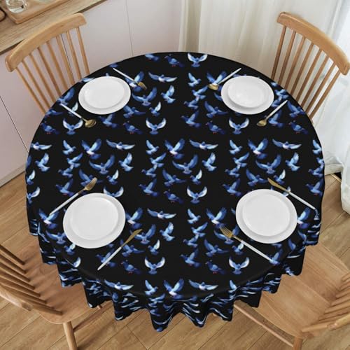 WZYCWB Pixel Pigeon Swarm Runde Spitzen-Tischdecke, 152,4 cm Durchmesser, waschbare Tischdecke, geeignet für Restaurants, Partys, Picknicks, Versammlungen WZYCWB Pixel Pigeon Swarm Runde Spitzen-Tischdecke, 152,4 cm Durchmesser, waschbare Tischdecke, geeignet für Restaurants, Partys, Picknicks, Versammlungen von WZYCWB