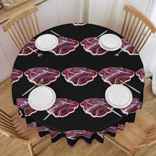 WZYCWB Rote Achat-Tischdecke, rund, Spitze, 152,4 cm Durchmesser, waschbar, geeignet für Restaurants, Partys, Picknicks, Versammlungen WZYCWB Rote Achat-Tischdecke, rund, Spitze, 152,4 cm Durchmesser, waschbar, geeignet für Restaurants, Partys, Picknicks, Versammlungen von WZYCWB