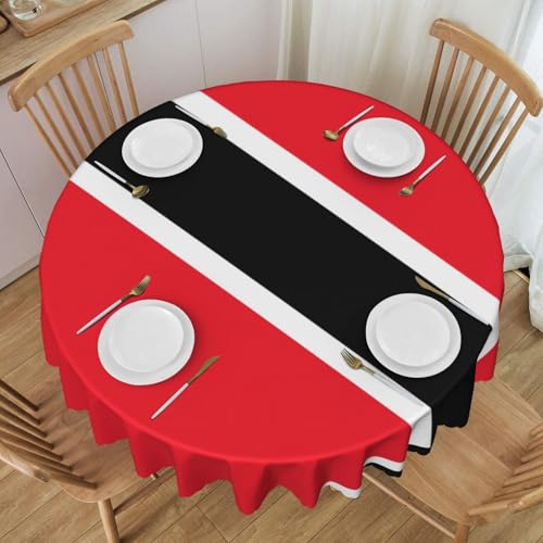 WZYCWB Runde Spitzen-Tischdecke mit Flagge von Trinidad und Tobago, 152,4 cm im Durchmesser, waschbar, geeignet für Restaurants, Partys, Picknicks, Versammlungen WZYCWB Runde Spitzen-Tischdecke mit Flagge von Trinidad und Tobago, 152,4 cm im Durchmesser, waschbar, geeignet für Restaurants, Partys, Picknicks, Versammlungen von WZYCWB