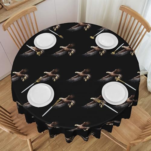 WZYCWB Runde Spitzentischdecke mit Adler im Himmel, 152,4 cm Durchmesser, waschbare Tischdecke, geeignet für Restaurants, Partys, Picknicks, Versammlungen WZYCWB Runde Spitzentischdecke mit Adler im Himmel, 152,4 cm Durchmesser, waschbare Tischdecke, geeignet für Restaurants, Partys, Picknicks, Versammlungen von WZYCWB