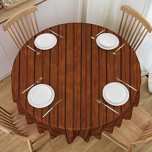 WZYCWB Runde Spitzentischdecke mit Holzmuster, 152,4 cm Durchmesser, waschbare Tischdecke, geeignet für Restaurants, Partys, Picknicks, Versammlungen WZYCWB Runde Spitzentischdecke mit Holzmuster, 152,4 cm Durchmesser, waschbare Tischdecke, geeignet für Restaurants, Partys, Picknicks, Versammlungen von WZYCWB