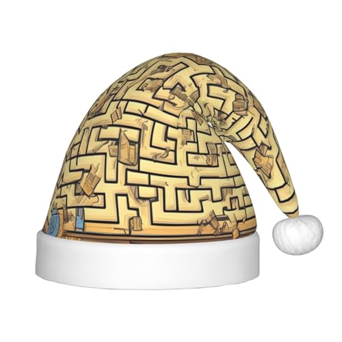 WZYCWB Schatzlabyrinth Neujahrsparty Kinderhut Weihnachten Event Bühnenaufführung Urlaub Party Szene Kindermode Weihnachtsmütze von WZYCWB