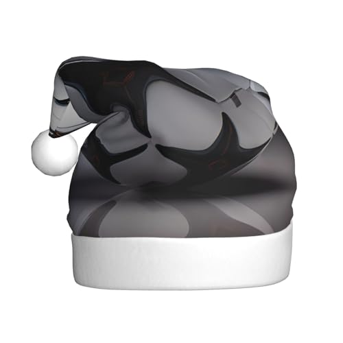 WZYCWB Schwarz-weiße Fußball-Weihnachtsmütze für Erwachsene, Unisex, Weihnachtsmann, Weihnachten, Halloween, Urlaubsparty, Erwachsene, Plüsch-Weihnachtsmütze WZYCWB Schwarz-weiße Fußball-Weihnachtsmütze für Erwachsene, Unisex, Weihnachtsmann, Weihnachten, Halloween, Urlaubsparty, Erwachsene, Plüsch-Weihnachtsmütze von WZYCWB