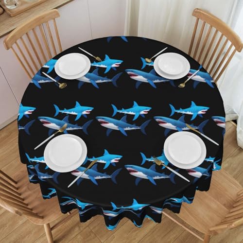 WZYCWB Tribal Shark runde Spitzentischdecke, 152,4 cm Durchmesser, waschbare Tischdecke, geeignet für Restaurants, Partys, Picknicks, Versammlungen WZYCWB Tribal Shark runde Spitzentischdecke, 152,4 cm Durchmesser, waschbare Tischdecke, geeignet für Restaurants, Partys, Picknicks, Versammlungen von WZYCWB