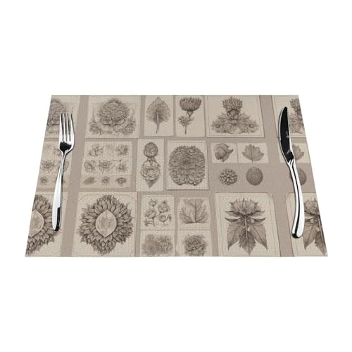 Gewebtes Tischset, hitzebeständig, leicht zu reinigen, geeignet für Partys im Freien, lässige Küchendekoration, Tischzubehör, 30,5 x 45,7 cm, Kreationen auf dem Zeichenbrett Gewebtes Tischset, hitzebeständig, leicht zu reinigen, geeignet für Partys im Freien, lässige Küchendekoration, Tischzubehör, 30,5 x 45,7 cm, Kreationen auf dem Zeichenbrett von WZYWHJ