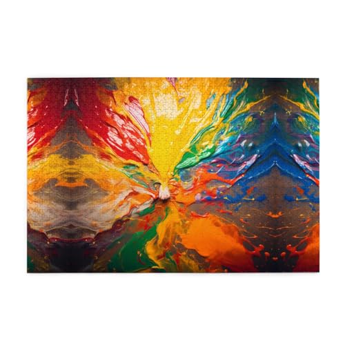 Holzpuzzle 1000 Teile WZYWHJ Spilt Farbpalette gedruckt für Erwachsene und Kinder, perfekt für Familienspaß, Stressabbau Holzpuzzle 1000 Teile WZYWHJ Spilt Farbpalette gedruckt für Erwachsene und Kinder, perfekt für Familienspaß, Stressabbau von WZYWHJ