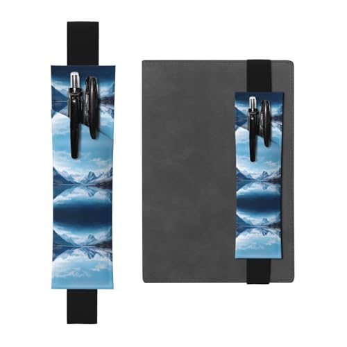 Schwarzes Leder-Stifthalter, Lesezeichen, WZYWHJ Lochs, bedruckt, Premium-PVC-Leder, elastisches Band-Design für Notizbücher, Tagebücher und Planer Schwarzes Leder-Stifthalter, Lesezeichen, WZYWHJ Lochs, bedruckt, Premium-PVC-Leder, elastisches Band-Design für Notizbücher, Tagebücher und Planer von WZYWHJ