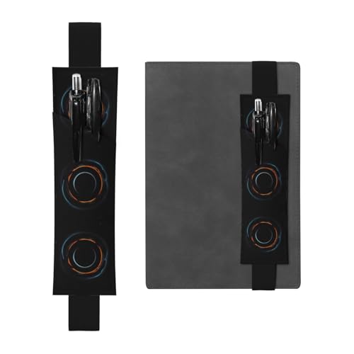 Schwarzes Leder-Stifthalter, Lesezeichen, WZYWHJ Mysteriöses kosmisches Bild mit schwarzen Löchern, Premium-PVC-Leder, elastisches Band für Notizbücher, Tagebücher und Planer Schwarzes Leder-Stifthalter, Lesezeichen, WZYWHJ Mysteriöses kosmisches Bild mit schwarzen Löchern, Premium-PVC-Leder, elastisches Band für Notizbücher, Tagebücher und Planer von WZYWHJ
