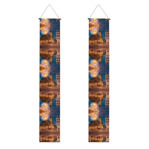 Veranda-Banner WZYWHJ Feury Red Street Prints Dekor Wandbehang Banner Türschild für drinnen und draußen, Hof, Party, 30,5 x 180,9 cm Veranda-Banner WZYWHJ Feury Red Street Prints Dekor Wandbehang Banner Türschild für drinnen und draußen, Hof, Party, 30,5 x 180,9 cm von WZYWHJ