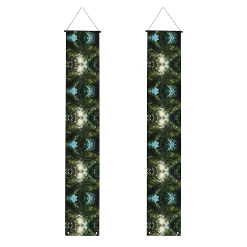 Veranda-Banner WZYWHJ Palmenblätter, Druck, Dekoration, Wandbehang, Banner, Türschild, für drinnen und draußen, Hof, Party, 30,5 x 180,9 cm Veranda-Banner WZYWHJ Palmenblätter, Druck, Dekoration, Wandbehang, Banner, Türschild, für drinnen und draußen, Hof, Party, 30,5 x 180,9 cm von WZYWHJ