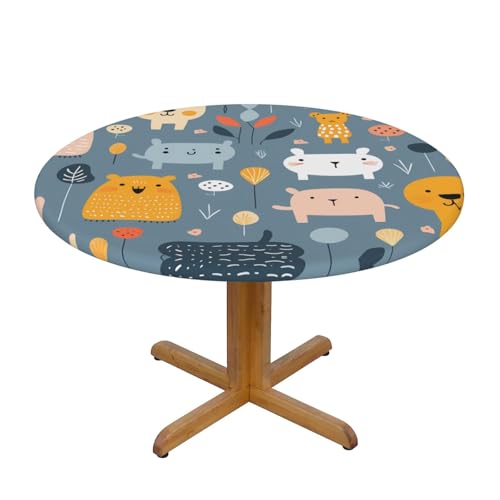 WZYWHJ Kinder-Tischdecke, rund, wasserdicht, knitterfrei, für Esstisch, Dekoration, Tischdecke WZYWHJ Kinder-Tischdecke, rund, wasserdicht, knitterfrei, für Esstisch, Dekoration, Tischdecke von WZYWHJ