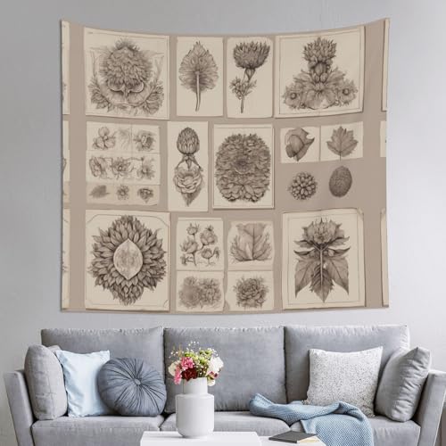 WZYWHJ Kreationen auf dem Zeichenbrett, Druck für den Innenbereich, Wandteppich, 152,4 x 129,5 cm: weich, hochwertig und leicht, geeignet für Wandbehänge von WZYWHJ