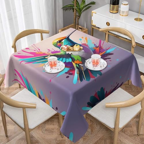 WZYWHJ Quadratische dekorative Tischdecke, 137,2 x 137,2 cm, waschbar, wiederverwendbar, Kritzelei-Druck WZYWHJ Quadratische dekorative Tischdecke, 137,2 x 137,2 cm, waschbar, wiederverwendbar, Kritzelei-Druck von WZYWHJ