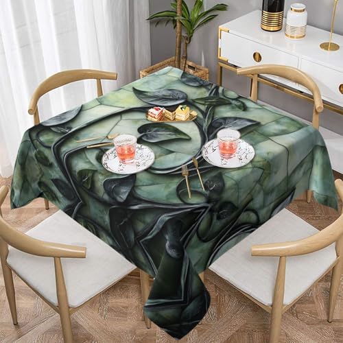 WZYWHJ Quadratische dekorative Tischdecke, 137,2 x 137,2 cm, waschbar, wiederverwendbar, Motiv: Weinreben WZYWHJ Quadratische dekorative Tischdecke, 137,2 x 137,2 cm, waschbar, wiederverwendbar, Motiv: Weinreben von WZYWHJ