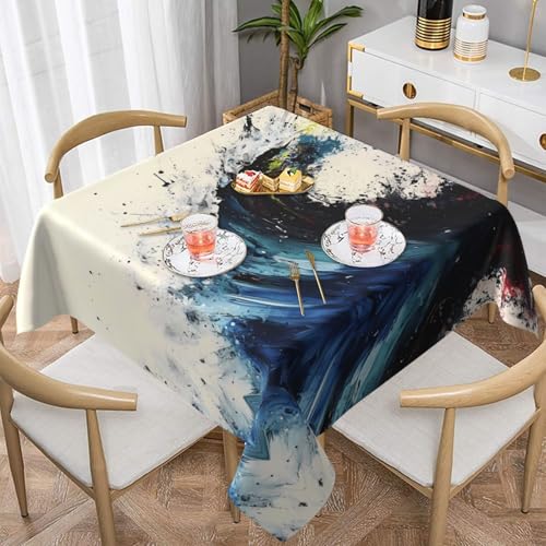 WZYWHJ Quadratische dekorative Tischdecke, 137,2 x 137,2 cm, waschbar, wiederverwendbar, atemberaubende Farben WZYWHJ Quadratische dekorative Tischdecke, 137,2 x 137,2 cm, waschbar, wiederverwendbar, atemberaubende Farben von WZYWHJ