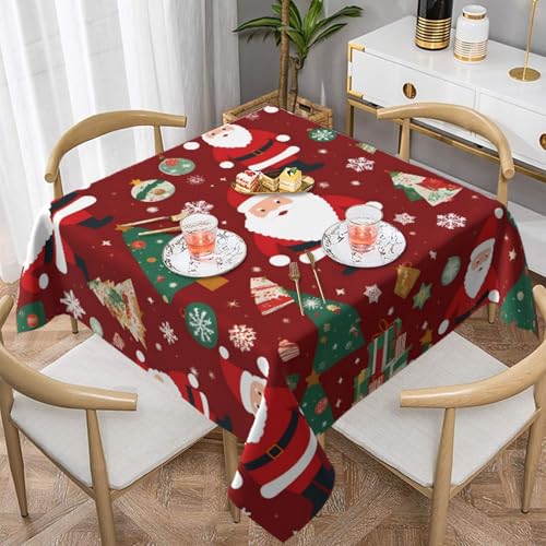 WZYWHJ Quadratische dekorative Tischdecke, 137,2 x 137,2 cm, waschbar, wiederverwendbar, niedliches Weihnachtsgeschenk, bedruckt WZYWHJ Quadratische dekorative Tischdecke, 137,2 x 137,2 cm, waschbar, wiederverwendbar, niedliches Weihnachtsgeschenk, bedruckt von WZYWHJ