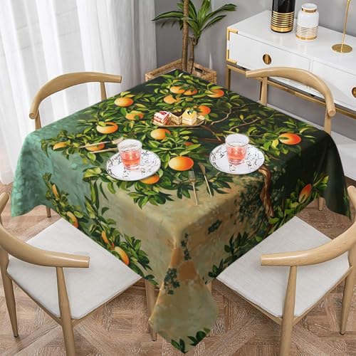 WZYWHJ Quadratische dekorative Tischdecke, 152,4 x 152,4 cm, waschbar, wiederverwendbar, Motiv Passionsfruchtbaum WZYWHJ Quadratische dekorative Tischdecke, 152,4 x 152,4 cm, waschbar, wiederverwendbar, Motiv Passionsfruchtbaum von WZYWHJ