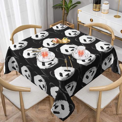 WZYWHJ Quadratische dekorative Tischdecke, 152,4 x 152,4 cm, waschbar, wiederverwendbar, Panda-Pareto-Diagramm WZYWHJ Quadratische dekorative Tischdecke, 152,4 x 152,4 cm, waschbar, wiederverwendbar, Panda-Pareto-Diagramm von WZYWHJ