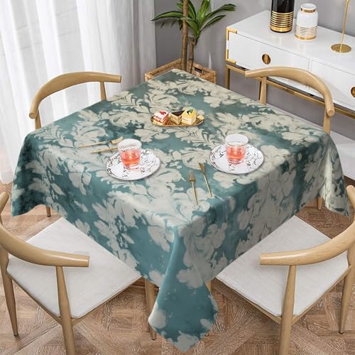 WZYWHJ Quadratische dekorative Tischdecke, 152,4 x 152,4 cm, waschbar, wiederverwendbar, Retro-Stoffbild WZYWHJ Quadratische dekorative Tischdecke, 152,4 x 152,4 cm, waschbar, wiederverwendbar, Retro-Stoffbild von WZYWHJ