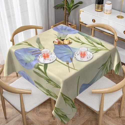 WZYWHJ Quadratische dekorative Tischdecke, 152,4 x 152,4 cm, waschbar, wiederverwendbar, Trompetenblumen-Druck WZYWHJ Quadratische dekorative Tischdecke, 152,4 x 152,4 cm, waschbar, wiederverwendbar, Trompetenblumen-Druck von WZYWHJ