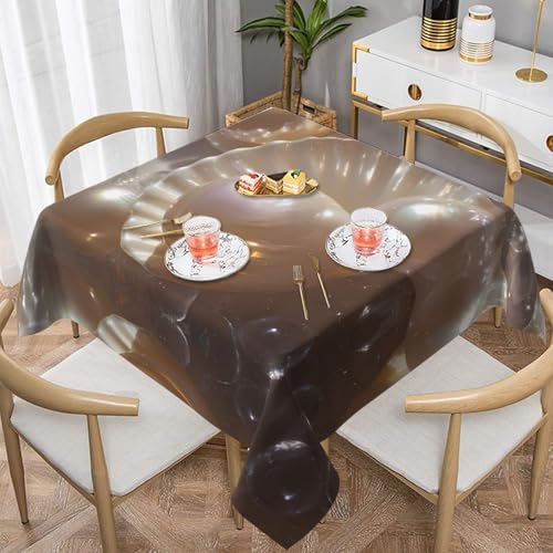 WZYWHJ Quadratische dekorative Tischdecke, 152,4 x 152,4 cm, waschbar, wiederverwendbar, schönes Muschelmuster WZYWHJ Quadratische dekorative Tischdecke, 152,4 x 152,4 cm, waschbar, wiederverwendbar, schönes Muschelmuster von WZYWHJ
