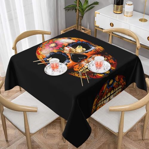 WZYWHJ Quadratische dekorative Tischdecke, 152,4 x 152,4 cm, waschbare und wiederverwendbare Tagesmasken-Muster WZYWHJ Quadratische dekorative Tischdecke, 152,4 x 152,4 cm, waschbare und wiederverwendbare Tagesmasken-Muster von WZYWHJ