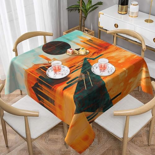 WZYWHJ Quadratische dekorative Tischdecke, 152,4 x 152,4 cm, waschbare und wiederverwendbare Wüsten-Schaltkreismuster WZYWHJ Quadratische dekorative Tischdecke, 152,4 x 152,4 cm, waschbare und wiederverwendbare Wüsten-Schaltkreismuster von WZYWHJ