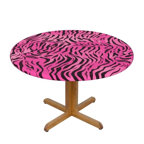 WZYWHJ Runde Tischdecke, Zebra-Tiger-Leoparden-Druck, wasserdicht, knitterfrei, für Esstisch, Dekoration, Tischdecke WZYWHJ Runde Tischdecke, Zebra-Tiger-Leoparden-Druck, wasserdicht, knitterfrei, für Esstisch, Dekoration, Tischdecke von WZYWHJ