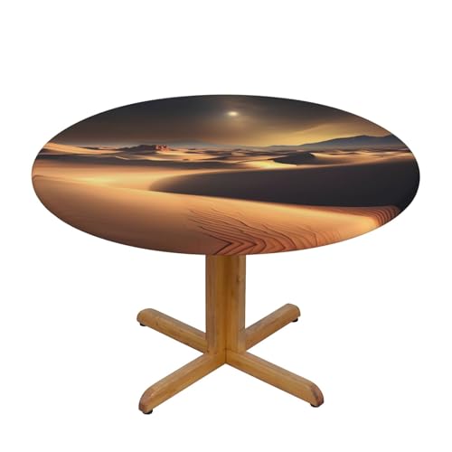 WZYWHJ Runde Tischdecke mit Sahara-Wüstenbild, wasserdicht, knitterfrei, für Esstisch, Dekoration, Tischdecke WZYWHJ Runde Tischdecke mit Sahara-Wüstenbild, wasserdicht, knitterfrei, für Esstisch, Dekoration, Tischdecke von WZYWHJ