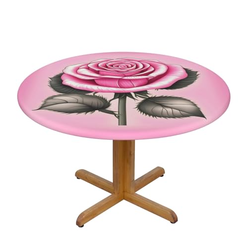 WZYWHJ Runde Tischdecke mit schönem Rosenmuster, wasserdicht, knitterfrei, für Esstischdekoration, Tischdecke WZYWHJ Runde Tischdecke mit schönem Rosenmuster, wasserdicht, knitterfrei, für Esstischdekoration, Tischdecke von WZYWHJ