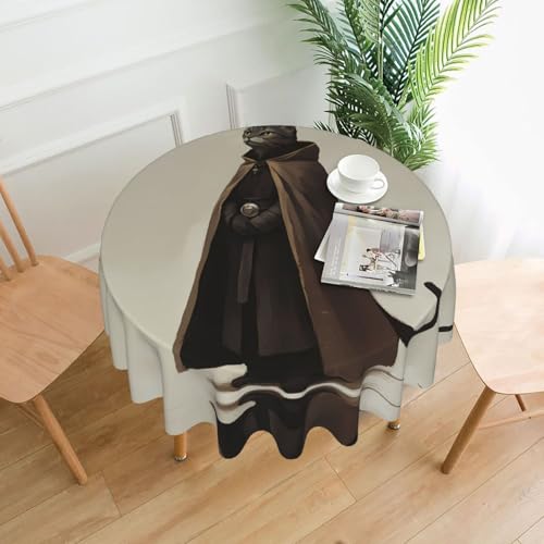 WZYWHJ Runde dekorative Tischdecke mit Katzenmuster, 152,4 cm, kann gewaschen und wiederverwendet werden für einen runden Esstisch WZYWHJ Runde dekorative Tischdecke mit Katzenmuster, 152,4 cm, kann gewaschen und wiederverwendet werden für einen runden Esstisch von WZYWHJ