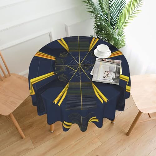 WZYWHJ Runde lange Tischdecke mit mehrdimensionalem Weltraumdruck, Anti-Überlauf und knitterfrei, Esstischdecke, 152,4 cm WZYWHJ Runde lange Tischdecke mit mehrdimensionalem Weltraumdruck, Anti-Überlauf und knitterfrei, Esstischdecke, 152,4 cm von WZYWHJ