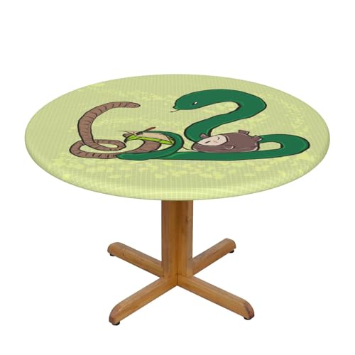 WZYWHJ Sonnenblumenkerne, Regenwurm-Schlangen-Drucke, runde Tischdecke, wasserdicht, knitterfrei, für Esstisch, Dekoration, Tischdecke WZYWHJ Sonnenblumenkerne, Regenwurm-Schlangen-Drucke, runde Tischdecke, wasserdicht, knitterfrei, für Esstisch, Dekoration, Tischdecke von WZYWHJ