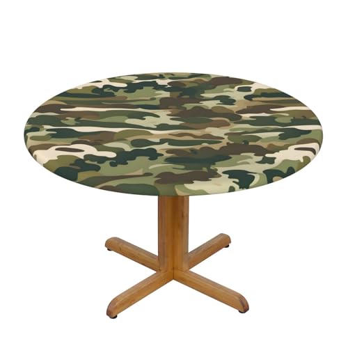 WZYWHJ Tischdecke, rund, Camouflage-Druck, wasserdicht, knitterfrei, für Esstisch, Dekoration, Tischdecke WZYWHJ Tischdecke, rund, Camouflage-Druck, wasserdicht, knitterfrei, für Esstisch, Dekoration, Tischdecke von WZYWHJ